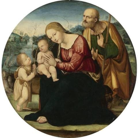 Giovanni Antonio Bazzi detto il Sodma, Sacra Famiglia con San Giovanni Battista